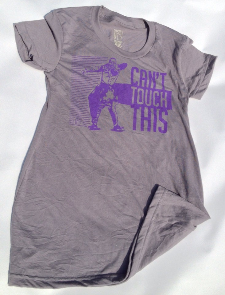 Can't Touch This Maternity Tshirt in Grey (Made in USA)