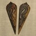 Vintage Brass Stampings Art Nouveau Stork