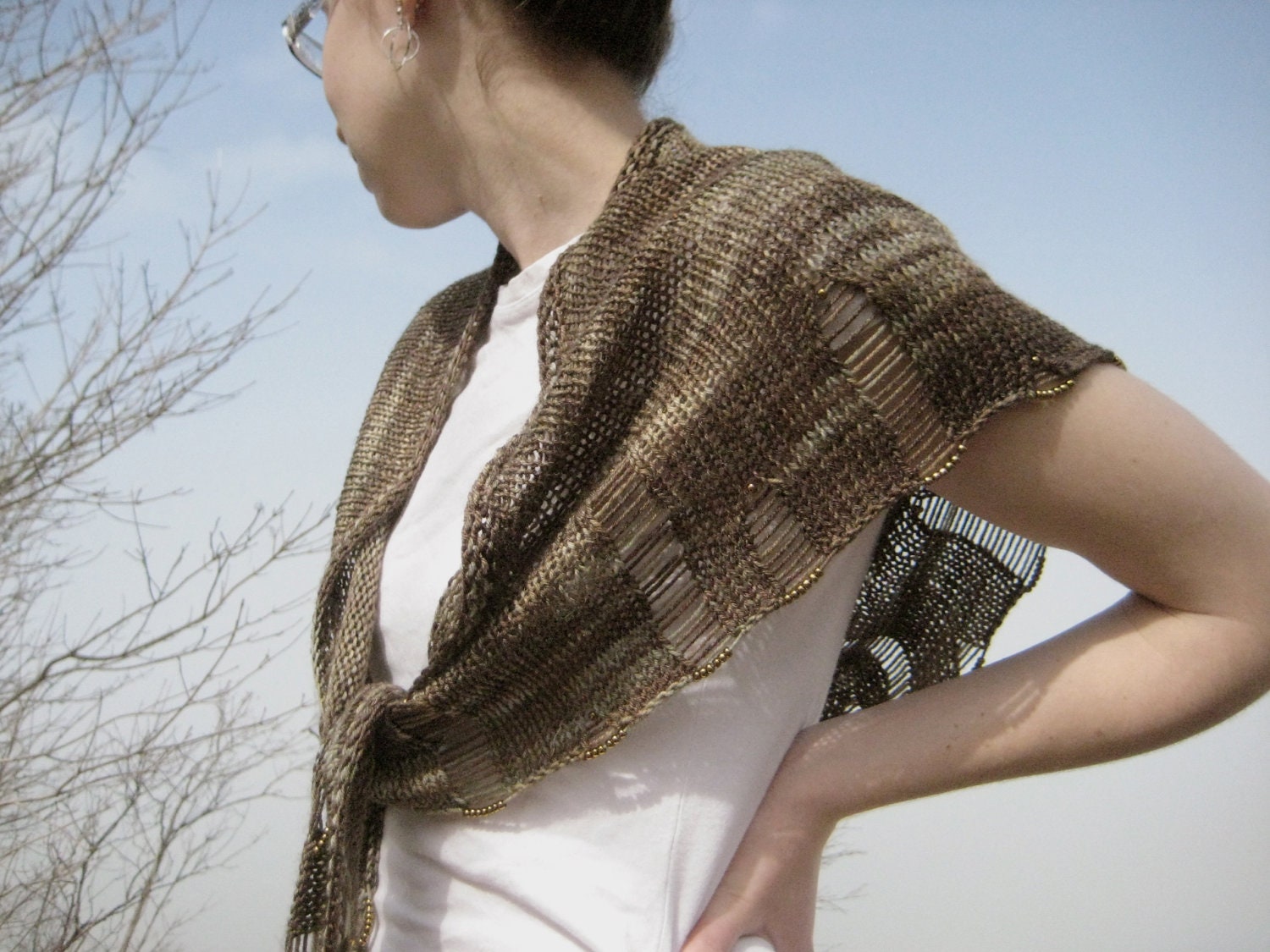 Underworld Shawlette - Knitting Pattern PDF download