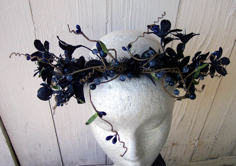 Black Vines Fairy Queen Crown