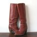 80's FRYE Boots Vintage Campus Tall Riding Boots Chestnut Brown 6.5