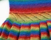 Munchkin Dress Baby Size 3, 6, 12, 18 mo, Little Girl's Size 2T, 3T, 4T, 5 (pdf knitting pattern file)