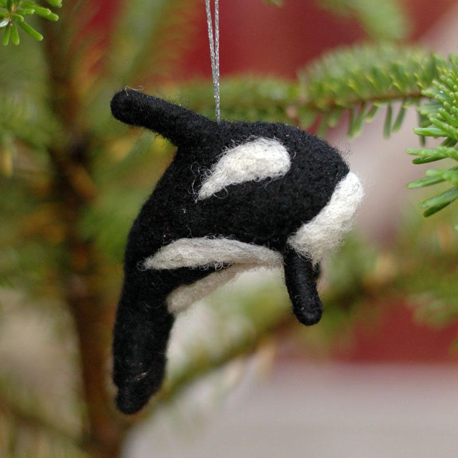 Orca Whale Made to Order Needle Felted by BossysFeltworks