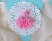Ballerina Tutu Banner Birthday Decoration