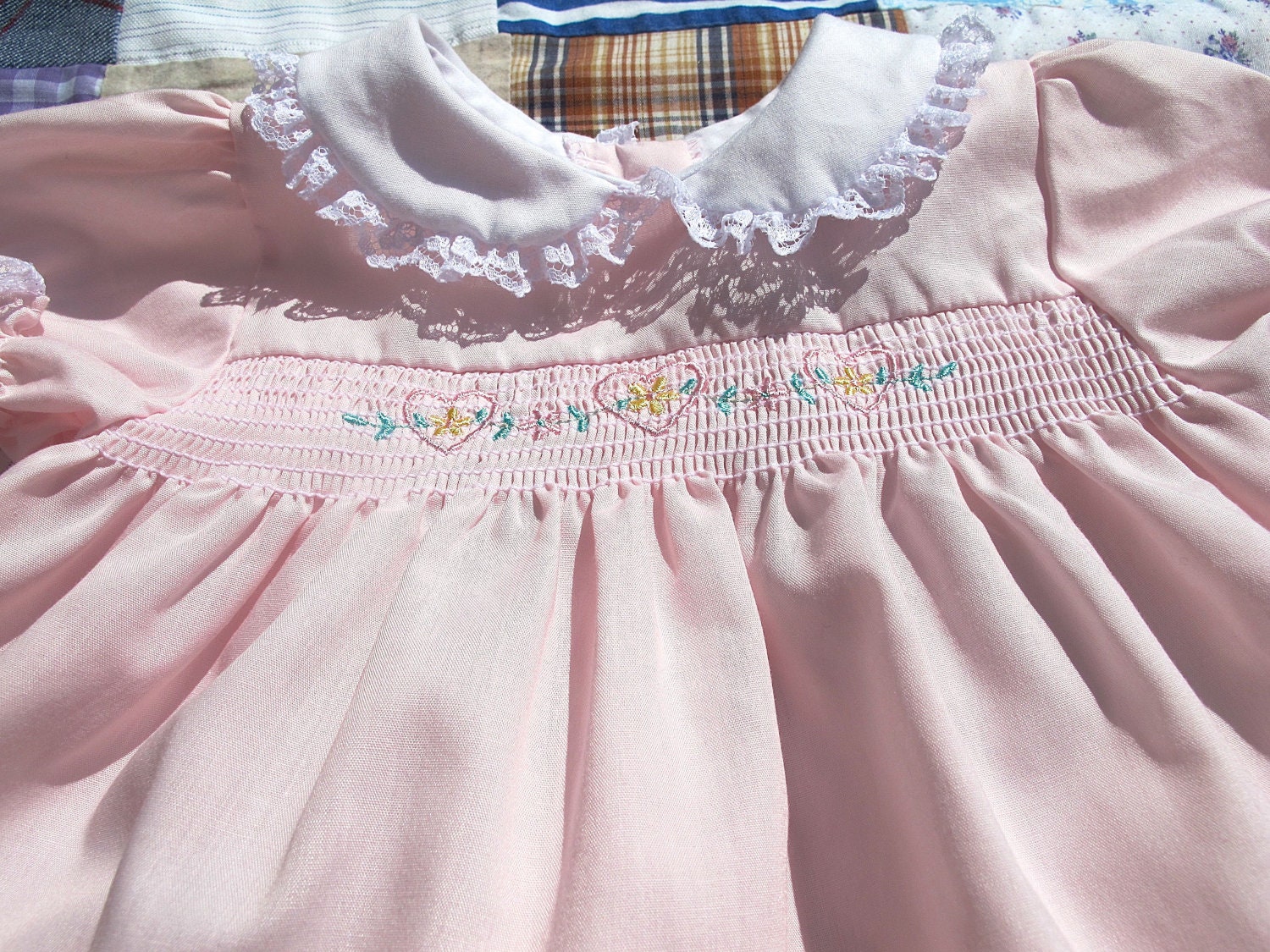 Valentine Smocked Dress 0-3 Months