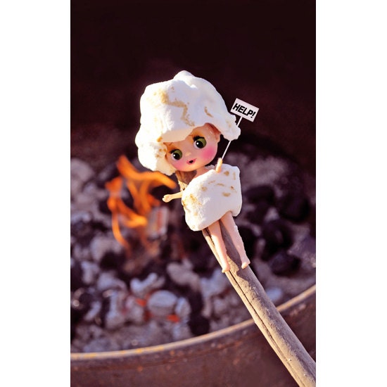 marshmallow blythe print aceo size STICKY SWEET PETITE