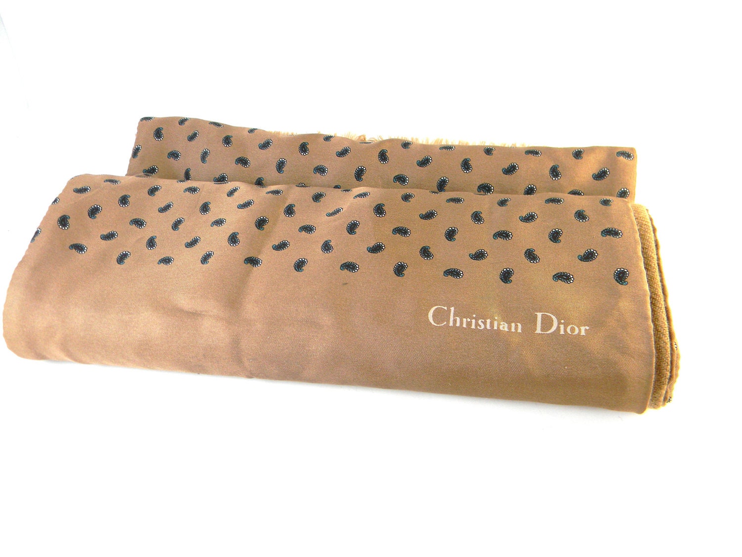 Vintage Christian Dior Scarf, wool and silk, man's opera scarf, French designer scarf