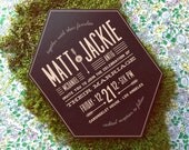 Completely custom wedding invitation design, from scratch suite