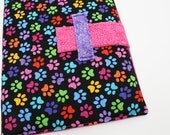 Cute iPad Cover Hardcover iPad Case iPad 3 Cover Colorful Paw Prints Dog iPad case