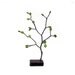 Eco-friendly Rustic Holly Ilex Peridot Glass Green Leaves Bonsai Jewelry Earring Tree or Centerpiece by Tanja Sova