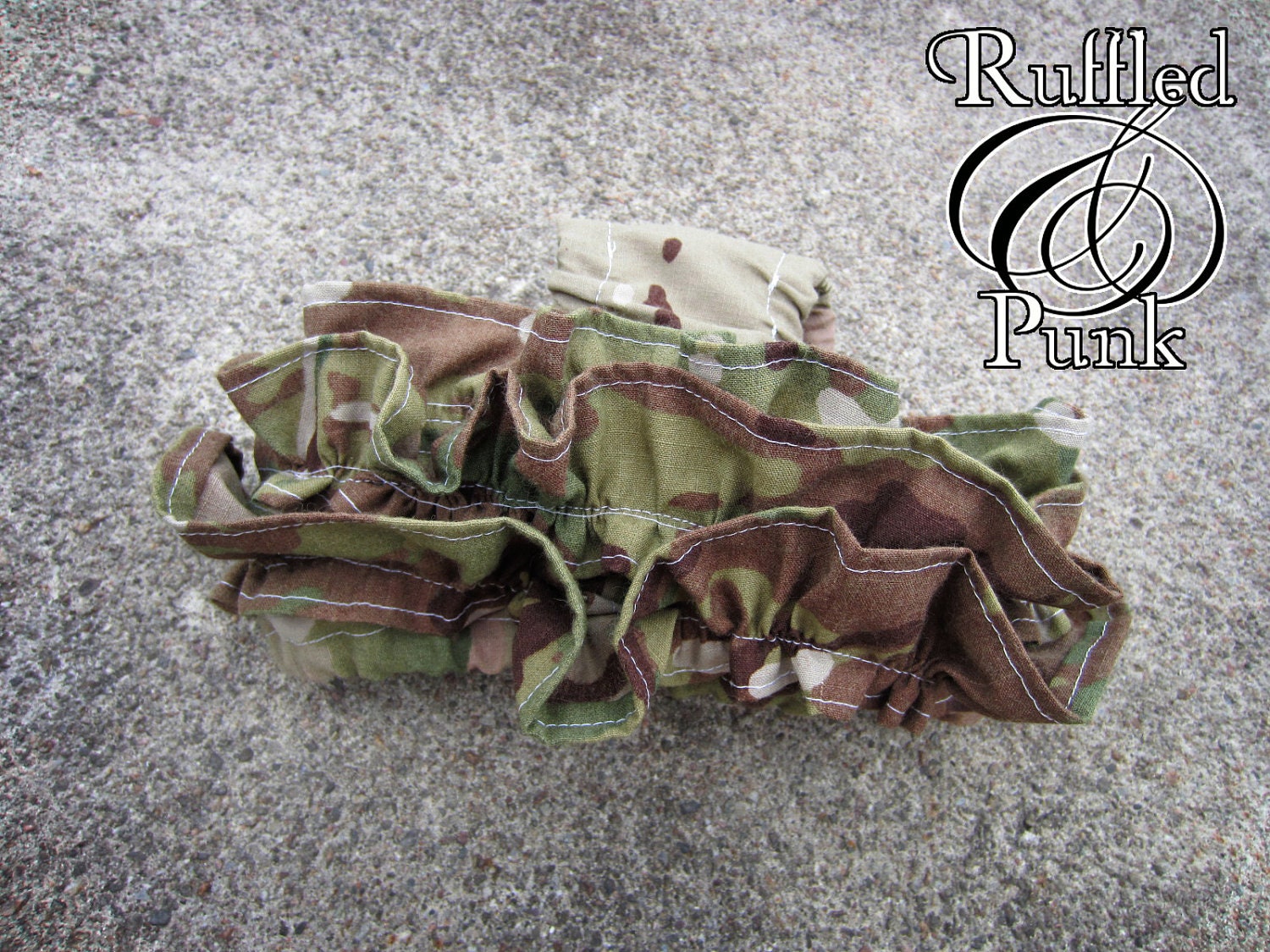 Ruffled Diaper Cover, Ruffle Bloomers, Multicam Army, Air Force, Military, Hunter Camo, Childrens Clothing sizes 3T - 5T