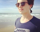 Women's- Navy Blue- North Carolina "Home." T-Shirt-