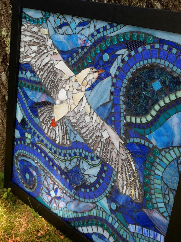 Custom Mosaic Stained Glass Mixed Media Wall Art