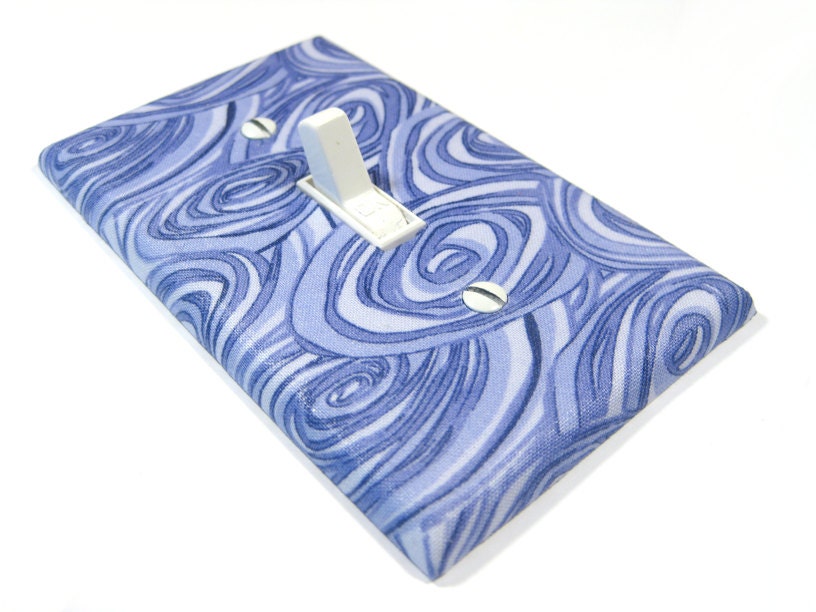 Purple Swirls Light Switch Cover Modern Abstract Home Decor Switchplate Switch Plate 739