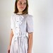 Swiss Dot Dress / Black and White Dress