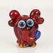 RESERVED for RAVEN - Red Circus Elephant Lampwork Glass Bead