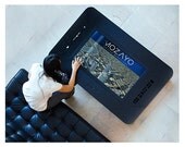 MSTRF / Mozayo Interactive Touch Coffee Table - Oak with Black Lacquer Finish