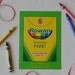 Color Crayon Birthday Party Invitation DESIGN