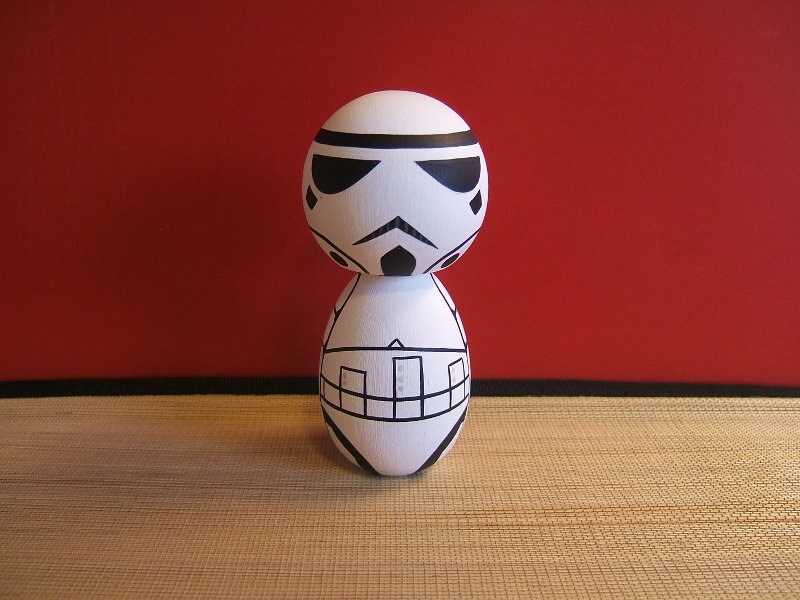 stormtrooper wooden doll