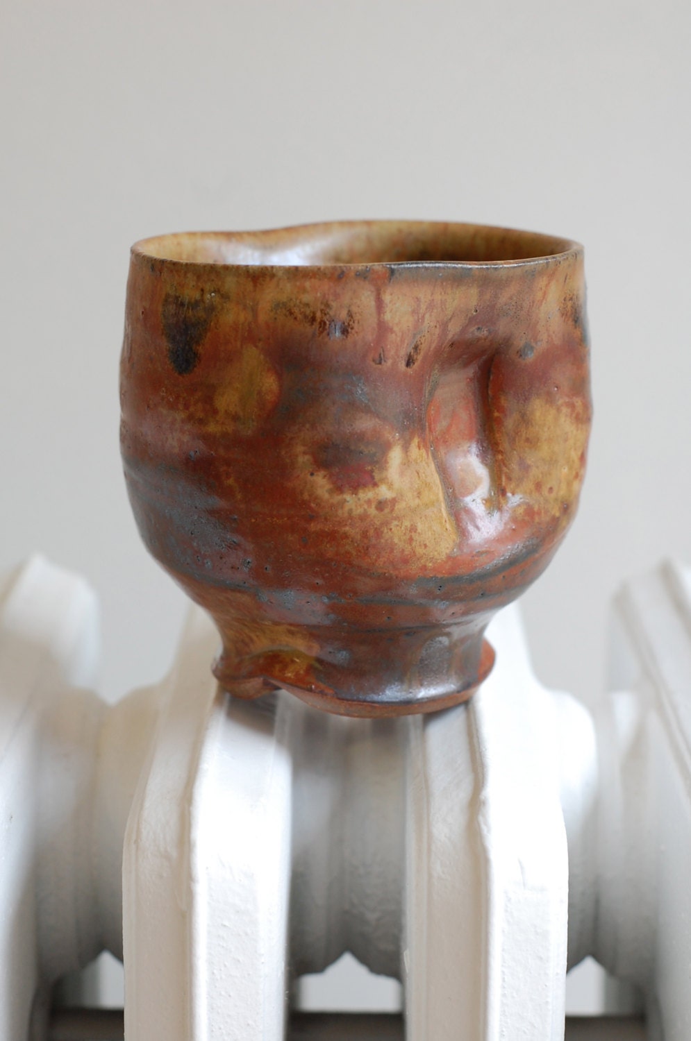 russet stoneware yunomi