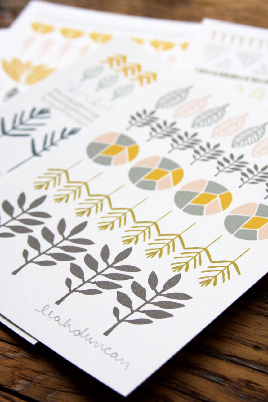Circles, Lines, and Shapes Print Set 5 x 7