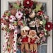 Adorable Gingerbread Christmas Wreath,Beautiful Holiday Wreath With FREE US Shipping.