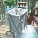 Treasury Item - Flea Market Cart Custom Liner - Shabby French Prairie Cottage - Roses - Pansies