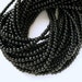2 Strand 4mm Black Glass Pearls (B-20) Approx 206Pcs