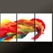 Abstract Canvas Art Painting 3pc 72x36 Contemporary Original Modern Art by Destiny Womack - dWo - Riding the Wave