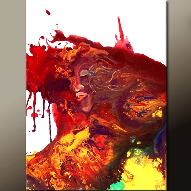 Abstract Art Painting 18x24 Original Canvas Wall Art by Destiny Womack - dWo - Fade Away