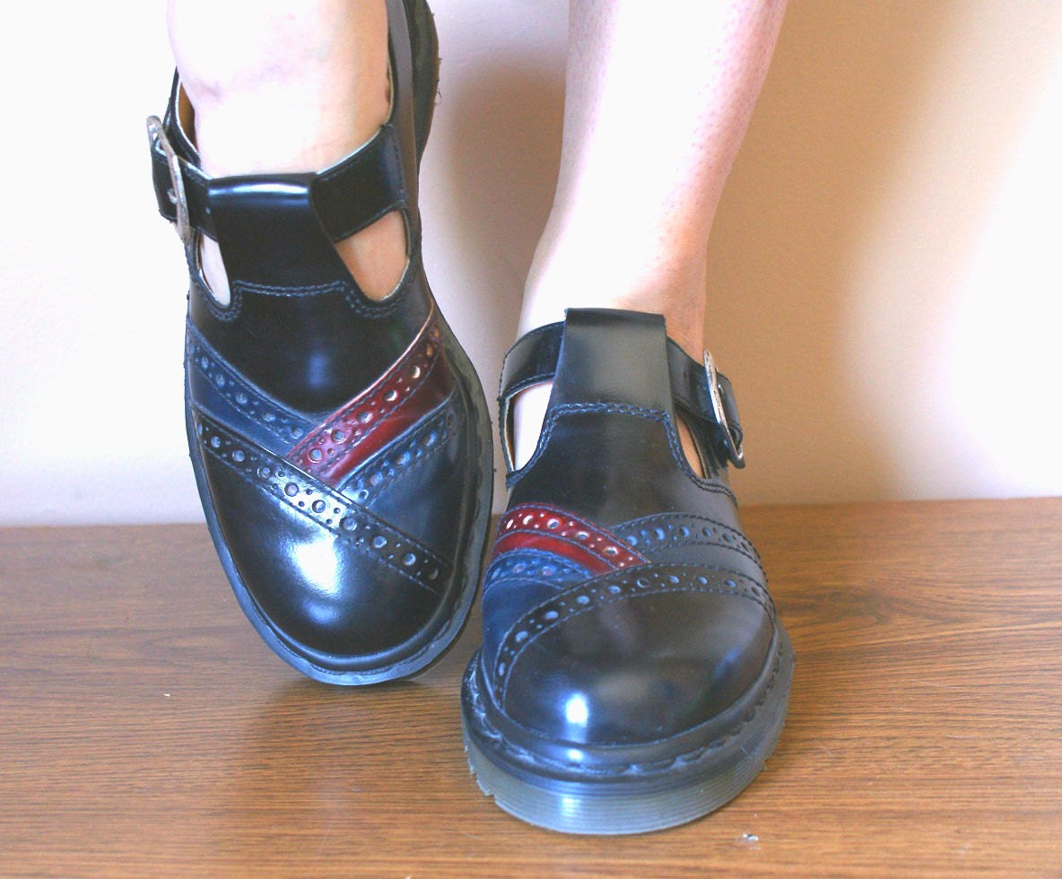 Tri Color Doc Martin Mary Jane Oxfords 7