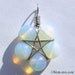 Nickel Silver Moonstone/Opalite Small Star Pendant