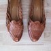 vintage WOVEN huaraches leather flats 9