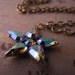 Starlight Starbright pendant necklace with vintage swarovski rhinestones