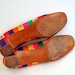 1960s shoes / its a Circus Out there Vintage 60's Ultra Mod Stripes Shoes