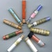 Vintage Overglaze Glass Vials Mixed Colors Lot of 10
