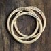 14k Yellow Gold Personalized Hammered Rings - Set of 3