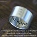 Mens wedding ring secret heart