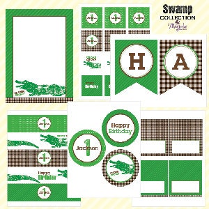 Swamp Party Printable Collection - As seen on Kara's Party Ideas Il_170x135