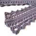 purple lace scarf for women, teens and girls - cotton and merino wool, soft all natural fibers - smoky lavender, ready to ship