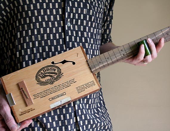 Cigar Box Guitar No. 51 Padron 2000 Acoustic & Electric Combination Guitar