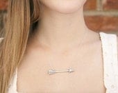 Arrow Necklace in Silver