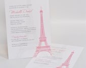 SAMPLE - Eiffel Tower Invitation