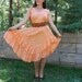 Vintage Peach Cotton Gauze Dress