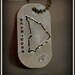 Zodiac Earth Astrological Sign Hand Stamped Dog Tag Pendant Custom Silver Metal