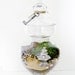 SALE Giant Sized Terrarium Table Centerpiece - Apothecary Jar Secret Garden Scene & Miniature Water Fountain: Extra Large Plant Terrarium