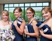 Bridesmaid clutches custom made in your wedding color scheme