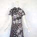 Mod 60s Dress / 1960s Dress / Beatnik Geometry / Small S