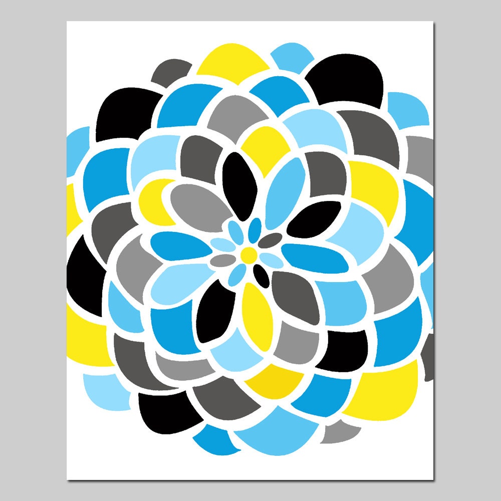 Large Scale Floral - 8x10 Abstract Colorful Floral Print - Modern Floral Art - Choose Your Colors