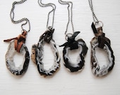 Geode Slice Necklace -- The Geologic Record